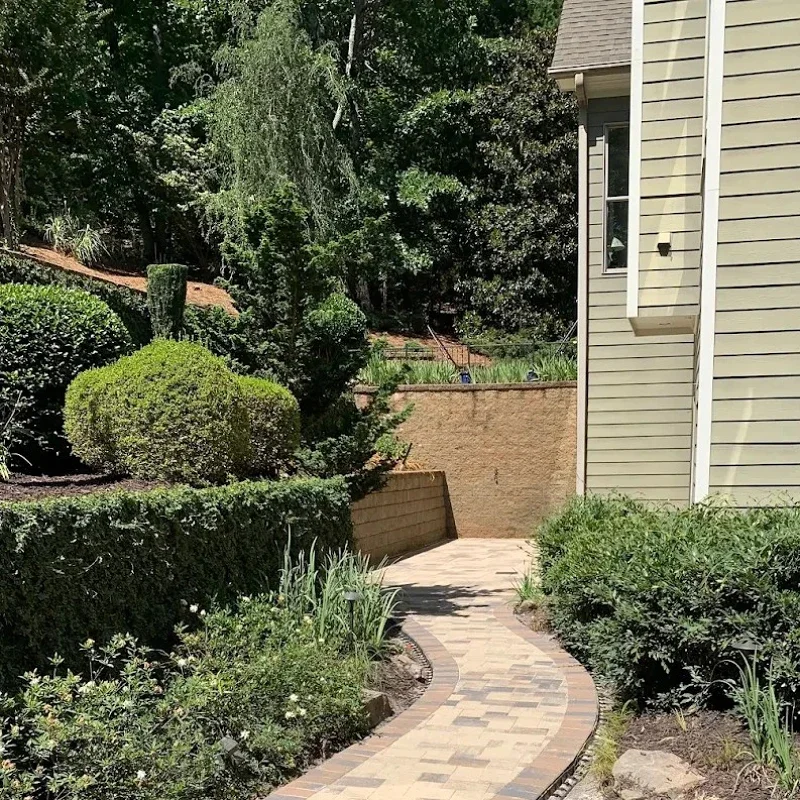 Paver Walkway & Garden Beds